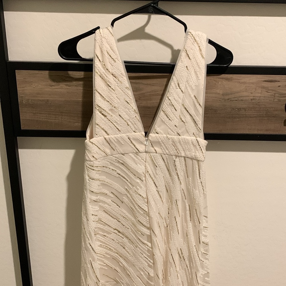 BCBGenaration Dress White & Gold